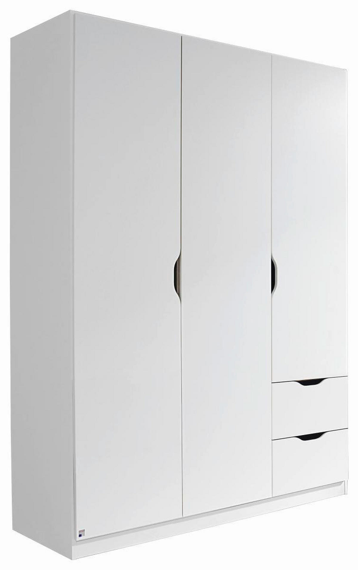 DREHTÜRENSCHRANK 136/197/54 cm 3-türig  - Weiß, MODERN, Holzwerkstoff (136/197/54cm) - Rauch Möbel