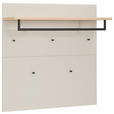 GARDEROBENPANEEL  in 97/97/30 cm  - Kaschmir/Eichefarben, Design, Glas/Holzwerkstoff (97/97/30cm) - Voleo