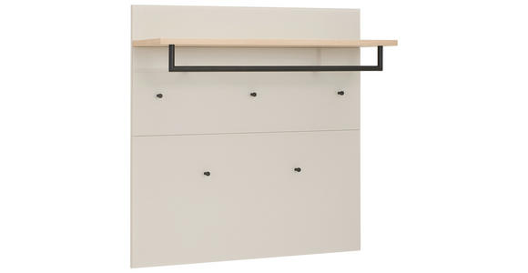 GARDEROBENPANEEL in 97/97/30 cm - Kaschmir/Eichefarben, Design, Glas/Holzwerkstoff (97/97/30cm) - Voleo