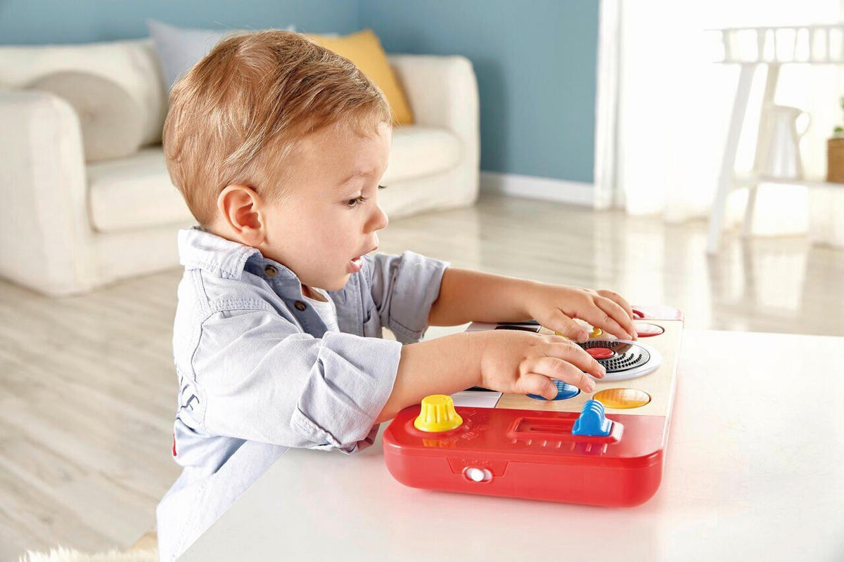 KINDER-MUSIC-PLAYER - Hellrot, Basics, Holzwerkstoff/Kunststoff (34/4,2/18,5cm) - Hape