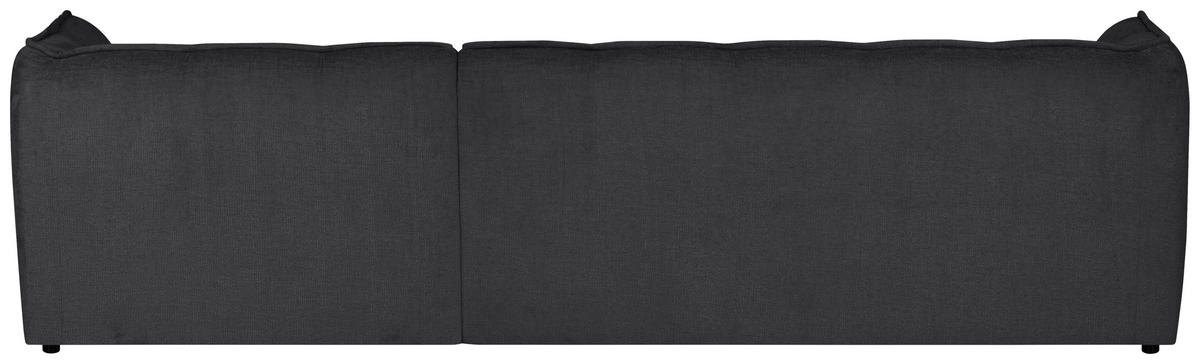 ECKSOFA LIVOLI in Chenille Grau  276/160 cm  - Schwarz/Grau, Design, Textil (276/160cm) - MID.YOU