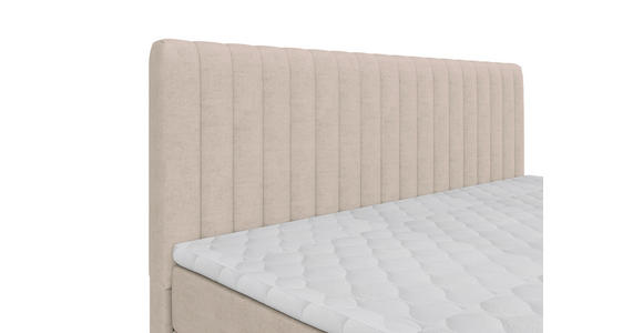 BOXBETT 180/200 cm  in Creme  - Creme/Schwarz, Basics, Kunststoff/Textil (180/200cm) - Carryhome