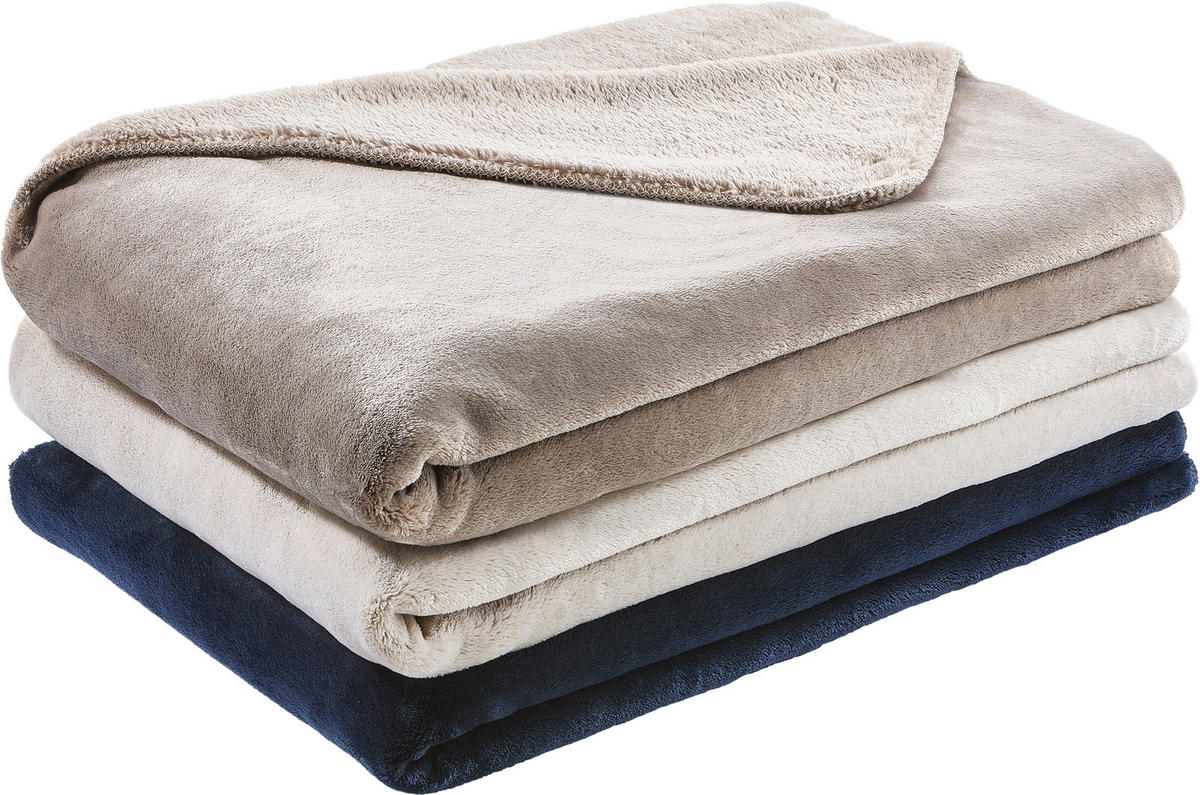 DOMÁCÍ DEKA, polyester, 150/200 cm - mokka, Basics, textil (150/200cm) - Dieter Knoll