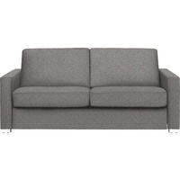 SCHLAFSOFA Webstoff Blau, Braun  - Chromfarben/Blau, KONVENTIONELL, Textil/Metall (188/86/97cm) - Novel