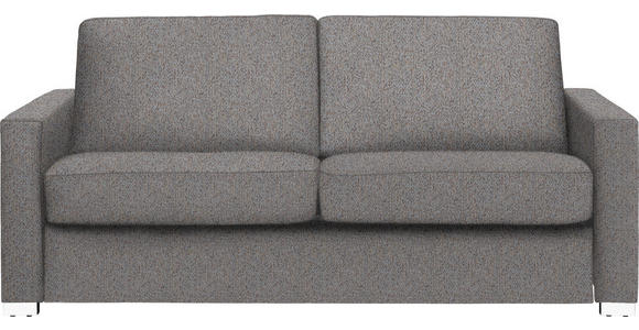 SCHLAFSOFA in Webstoff Blau, Braun  - Chromfarben/Blau, KONVENTIONELL, Textil/Metall (188/86/97cm) - Novel