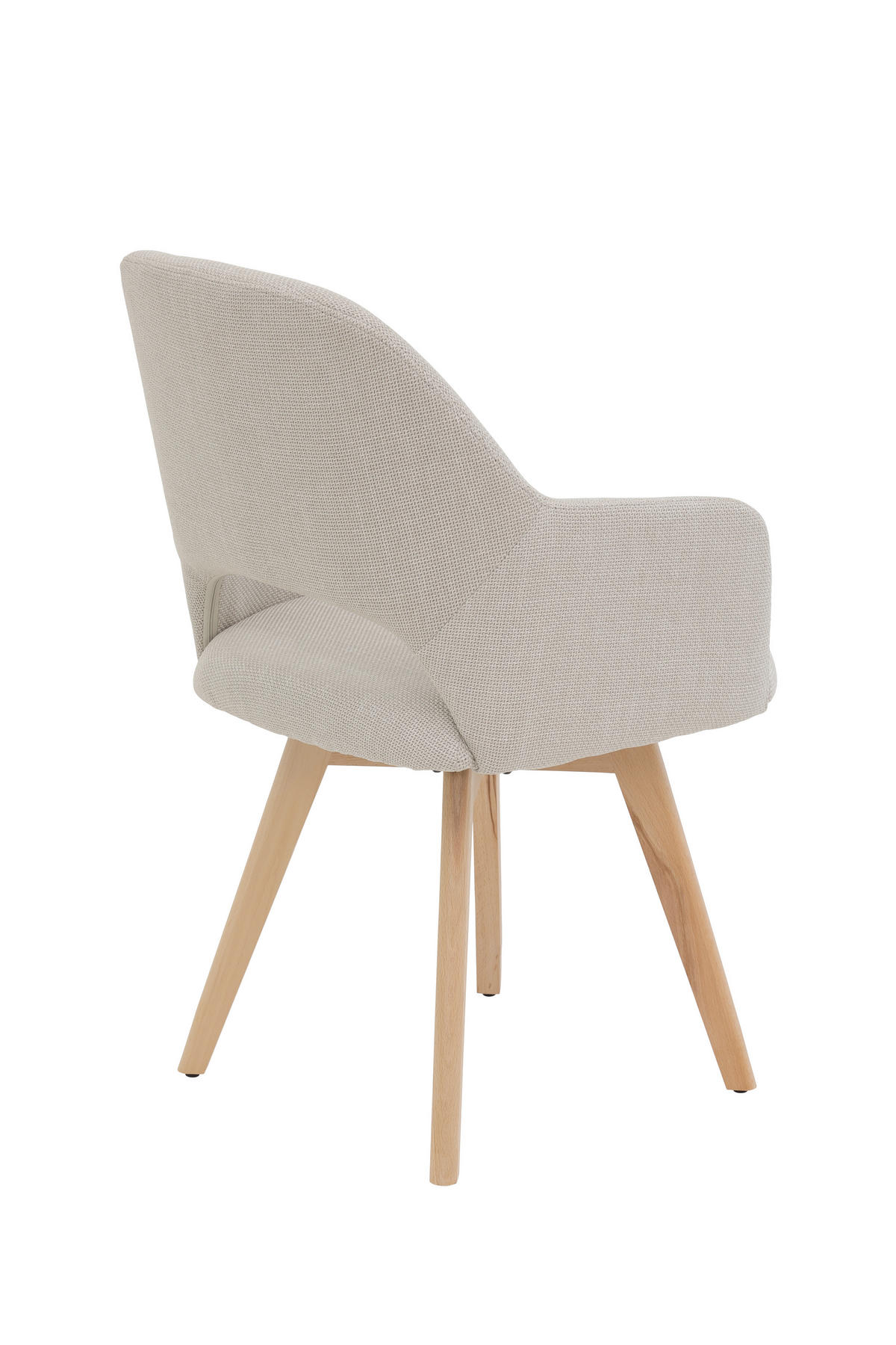 SESSELSET in Webstoff, Mikrofaser Beige  - Beige/Buchefarben, MODERN, Holz/Textil (57/88/61cm) - P & B