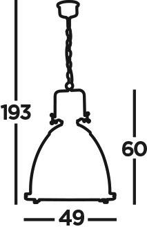 Thumbnail - Searchlight Pendelleuchte Industrial Pendant, Messing, Glas, Metall, 60 cm, Lampen & Leuchten, Leuchtenserien