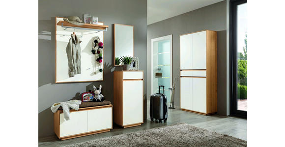 KOMMODE 44/103/37 cm - Eiche Bianco/Weiß, Design, Holz/Holzwerkstoff (44/103/37cm) - Novel