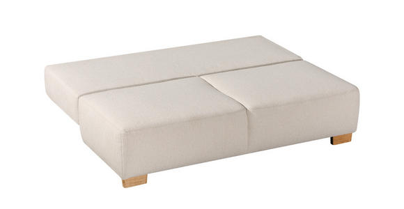 BOXSPRINGSOFA in Flachgewebe Grün  - Naturfarben/Grün, MODERN, Holz/Textil (205/93/108cm) - Venda