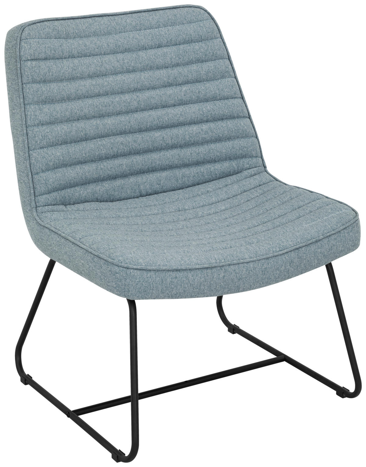 KŘESLO, textil, modrá - modrá/černá, Moderní, kov/textil (66/85/69cm) - P & B