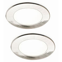 UNTERBAULEUCHTEN-SET - Edelstahlfarben, Basics, Kunststoff (68/68/8cm) - HKT