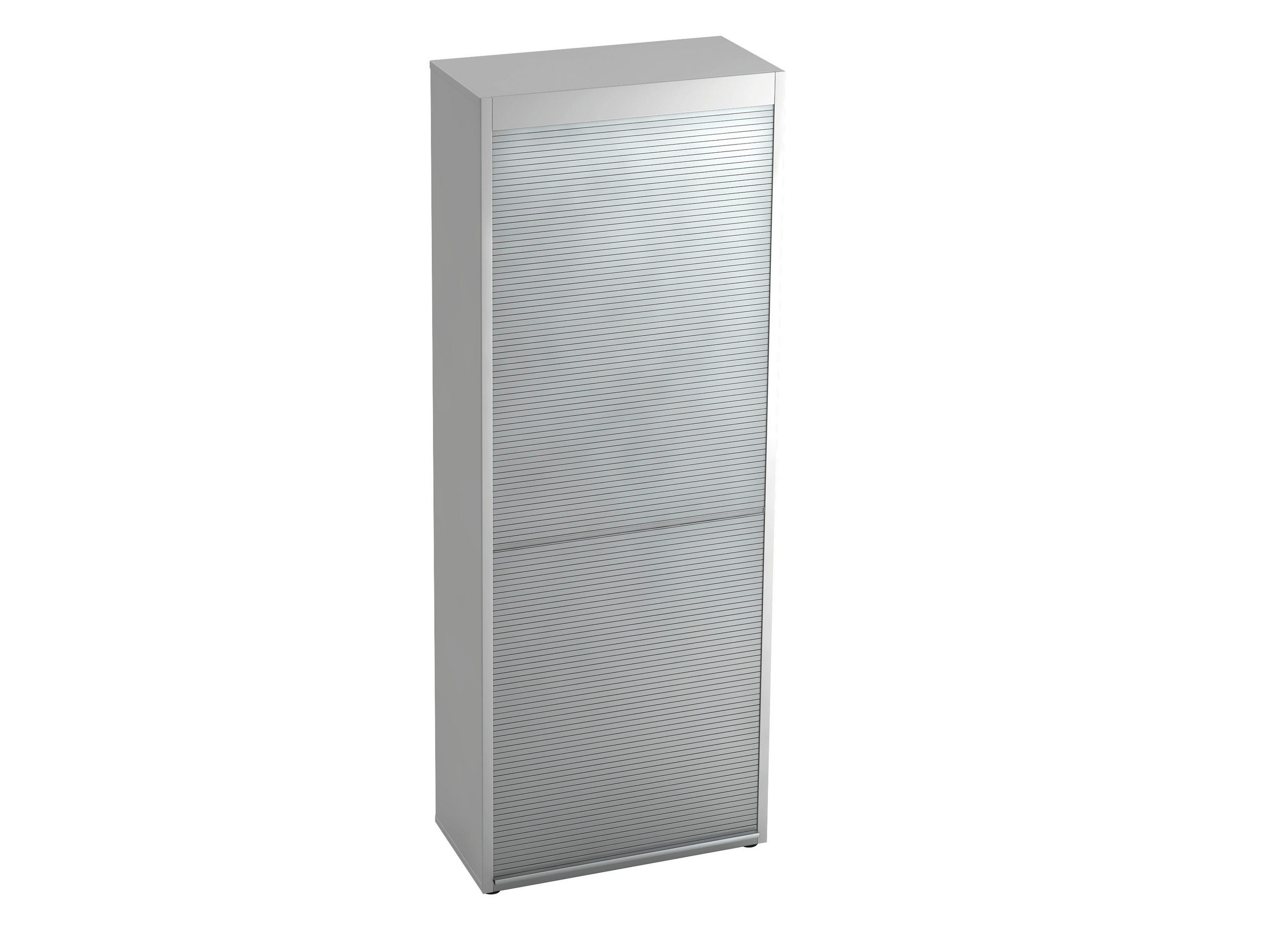 AKTENSCHRANK Weiß, Alufarben  - Alufarben/Weiß, KONVENTIONELL, Holzwerkstoff (80/215,6/42cm) - Venda