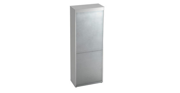 AKTENSCHRANK 80/215,6/42 cm  - Alufarben/Weiß, KONVENTIONELL, Holzwerkstoff (80/215,6/42cm) - Venda