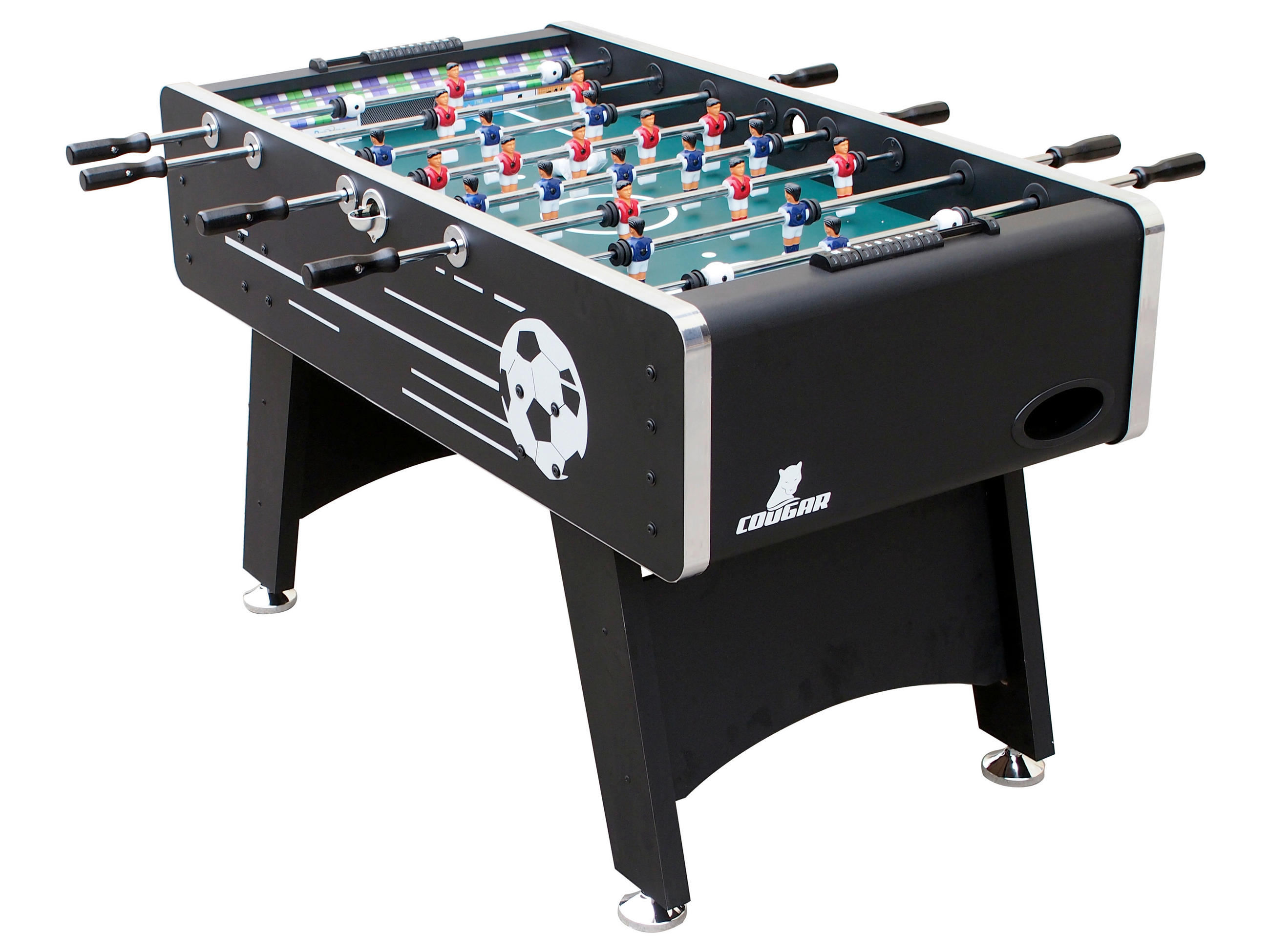 Tischfußball Arena TS - Schwarz, KONVENTIONELL, Holz (75/88/141cm) - Ambia Garden