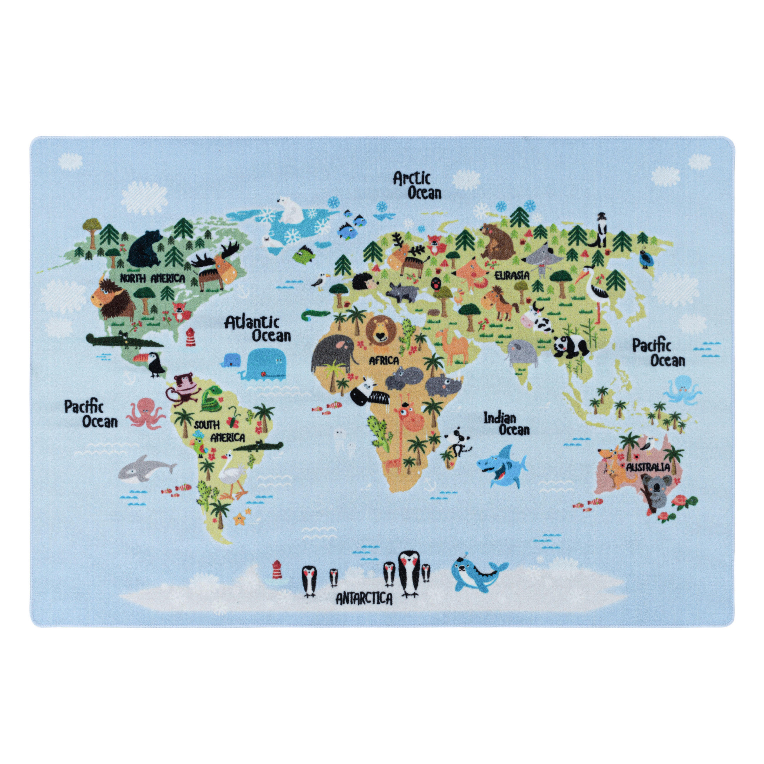 Ayyildiz Kinderteppich Play 2917 blau Mehrfarbig 80x120 cm