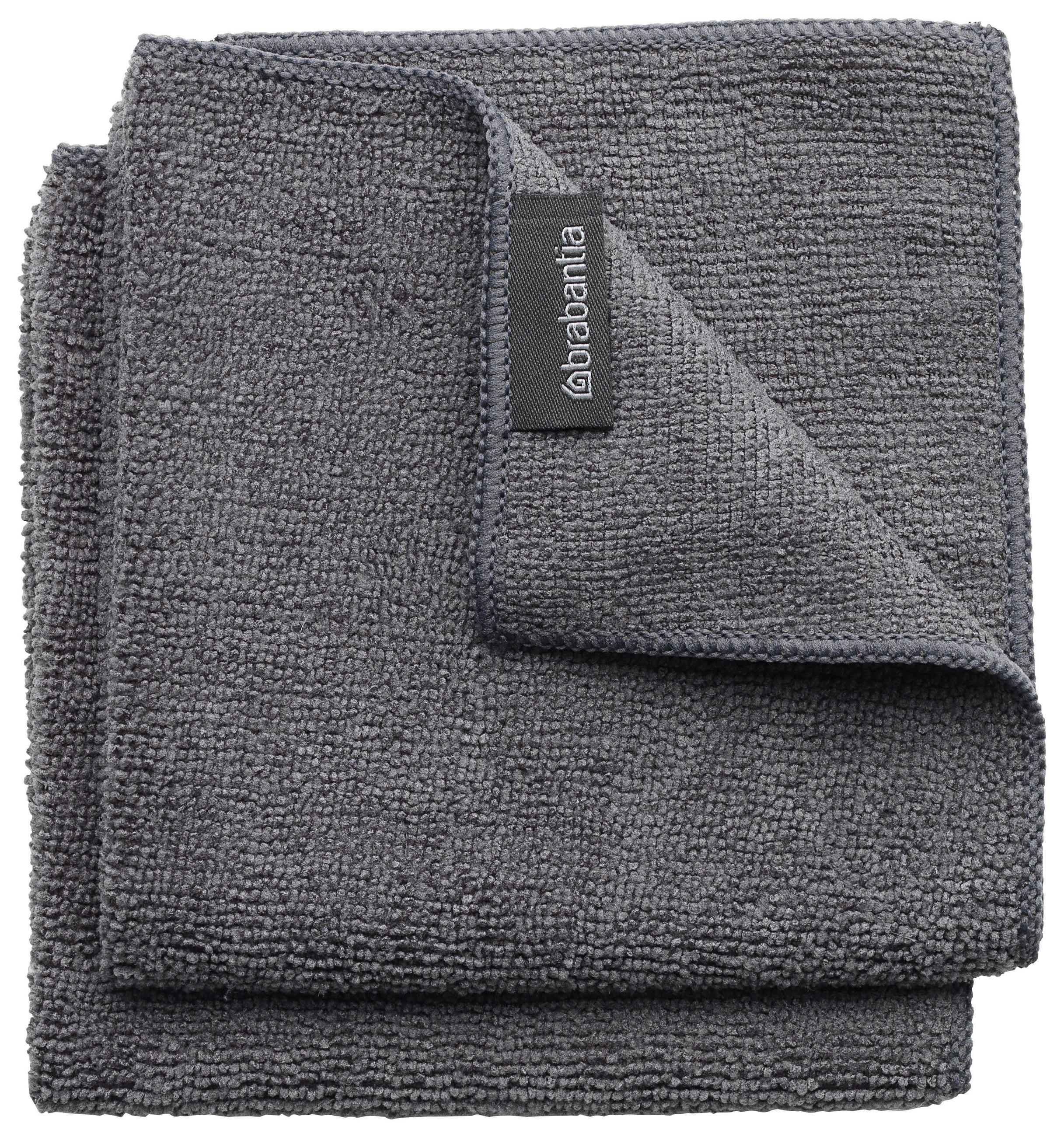 MIKROFASERTUCH - Dunkelgrau, Design, Textil (30/0,5/30cm) - Brabantia