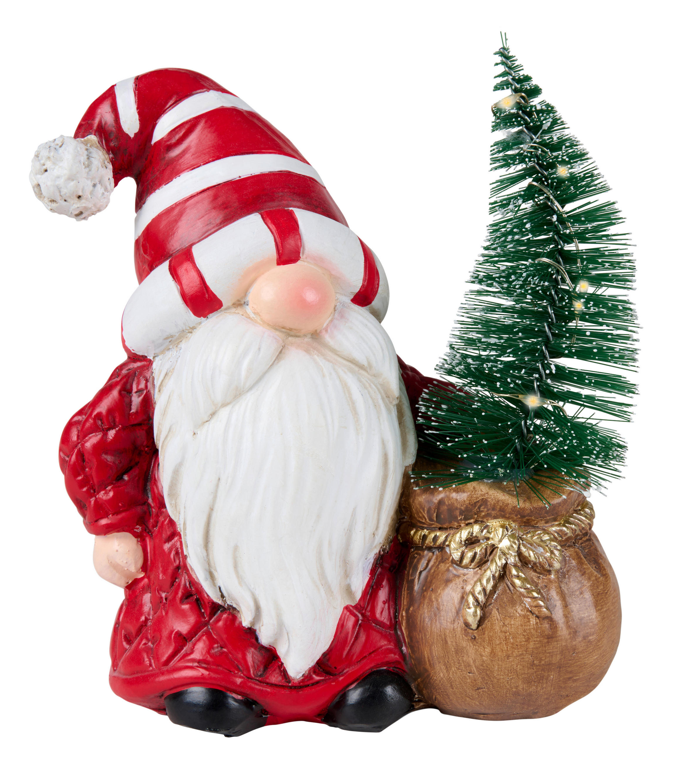 BOŽIĆNA FIGURA - bijela/šumska zelena, Lifestyle, plastika (13/15/7.9cm) - X-Mas