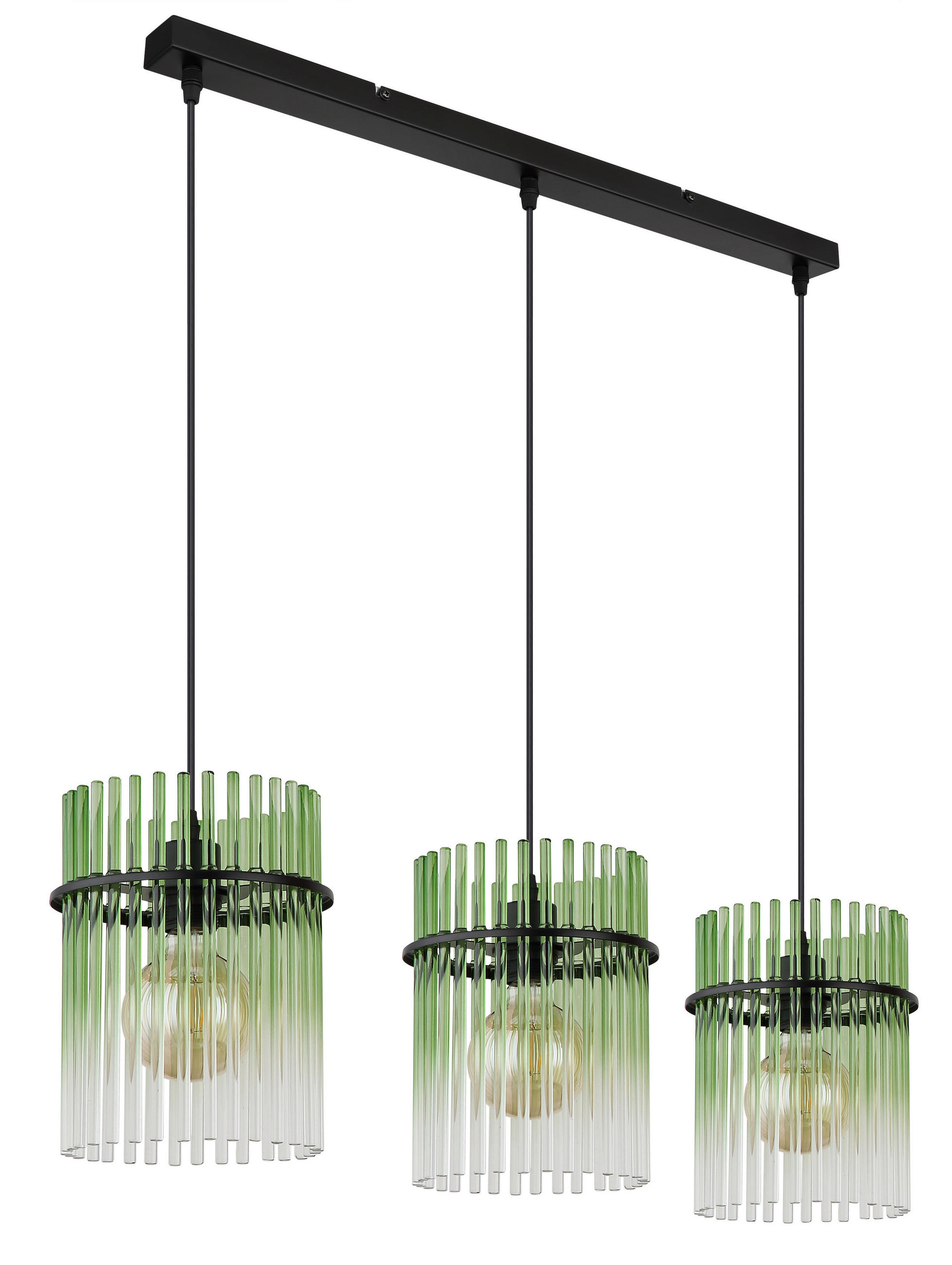 ZÁVĚSNÉ SVÍTIDLO, 80/20/140 cm  - černá/zelená, Lifestyle, kov/plast (80/20/140cm) - Globo