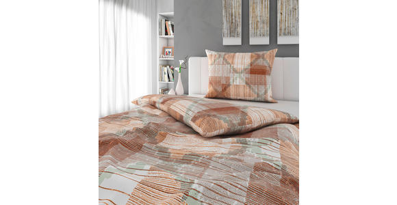 BETTWÄSCHE 140/200 cm  - Beige/Orange, KONVENTIONELL, Textil (140/200cm) - Esposa