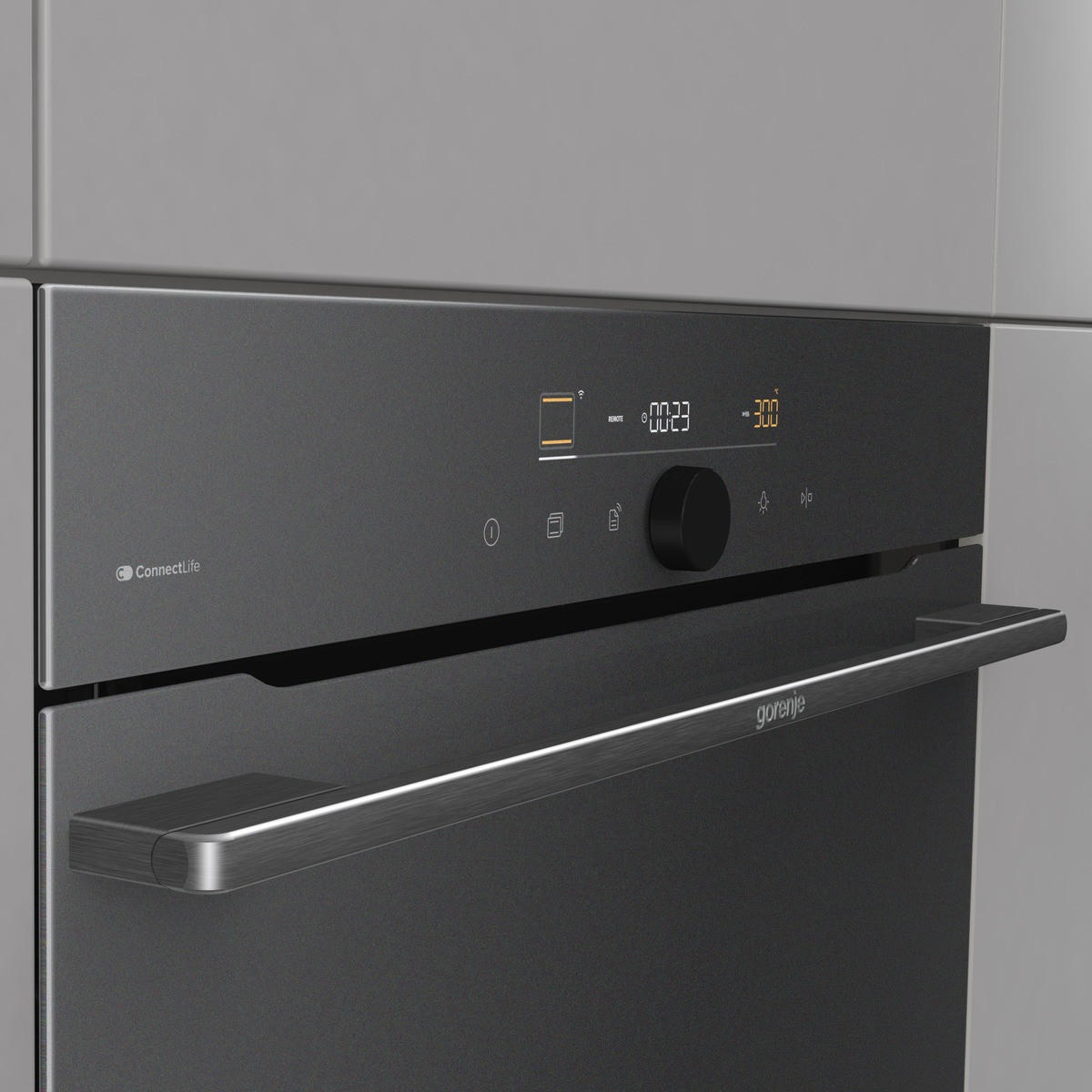 EINBAUBACKOFEN GO66MB PIZZA350C  - Schwarz, Trend, Metall (59,5/59,5/56,4cm) - Gorenje