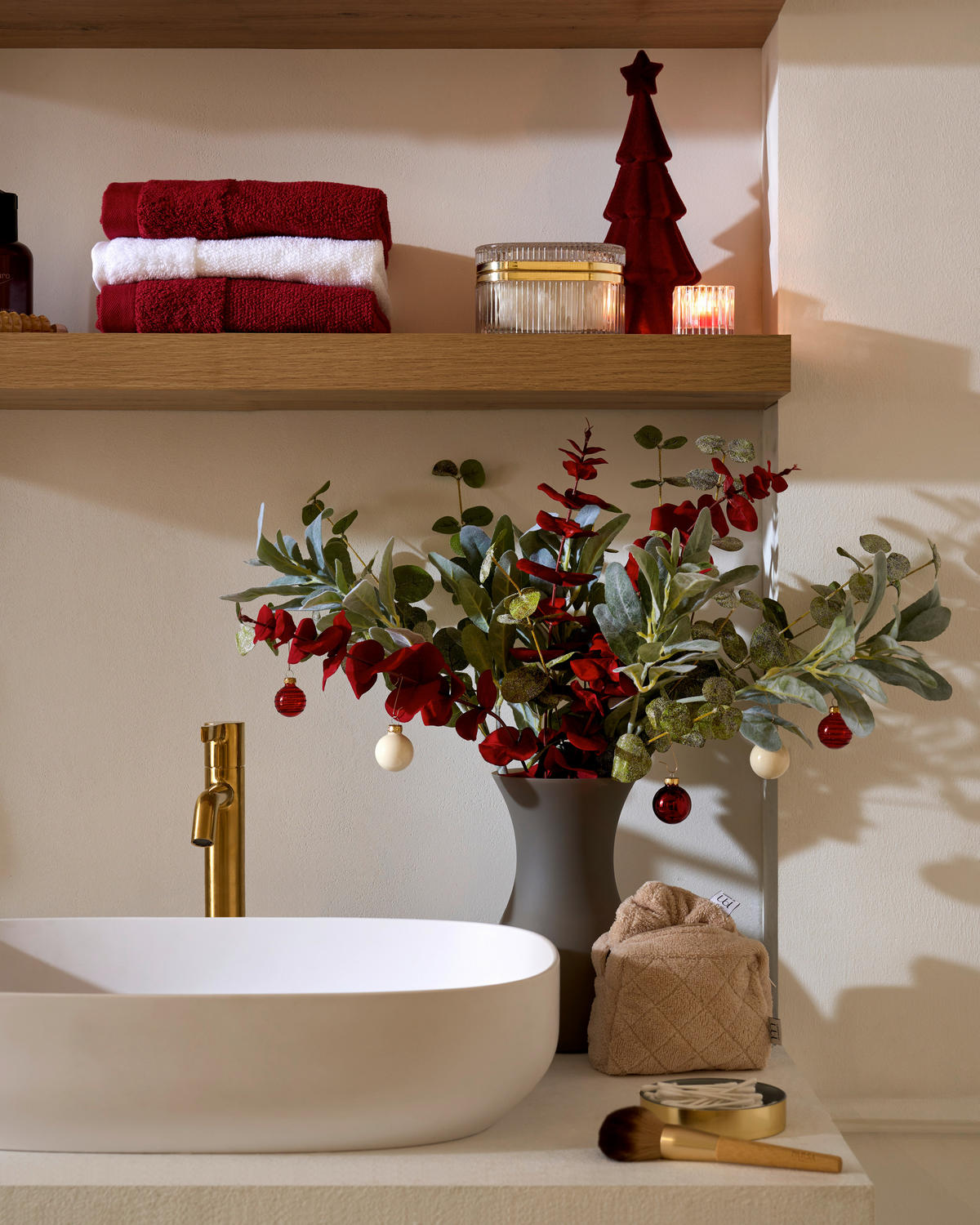 BADETUCH Bordeaux 80/190 cm  - Bordeaux, Natur, Textil (80/190cm) - Bio:Vio