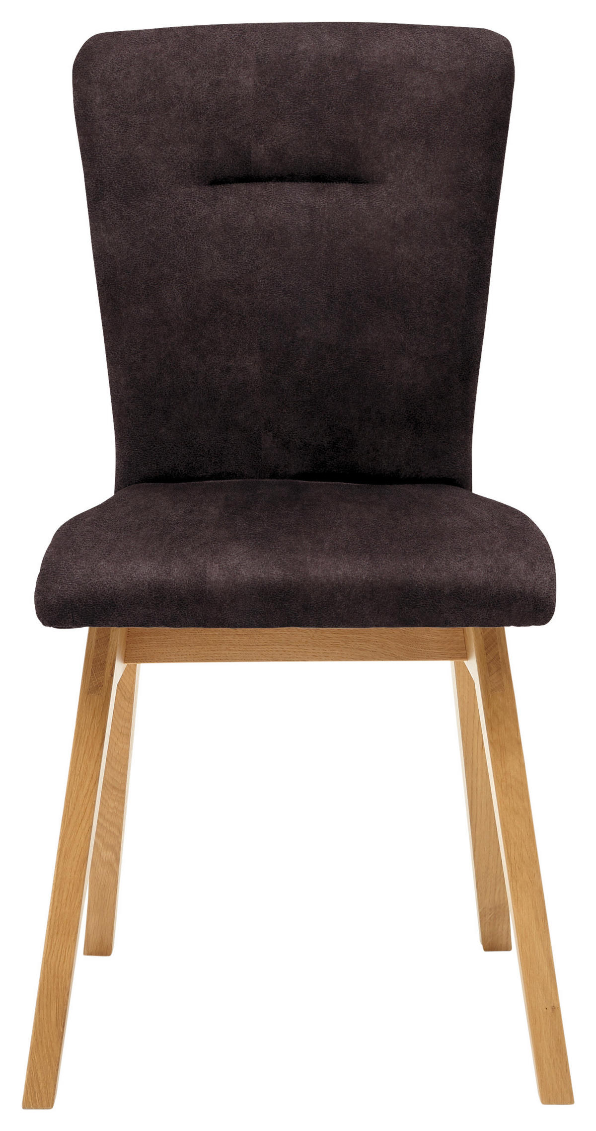 STUHL in Holz, Textil Dunkelbraun  - Dunkelbraun, KONVENTIONELL, Holz/Textil (46/91/66cm) - Dieter Knoll