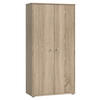 DREHTÜRENSCHRANK in Eichefarben  - Eichefarben/Alufarben, Design, Holzwerkstoff/Kunststoff (73,7/149,5/34,8cm)