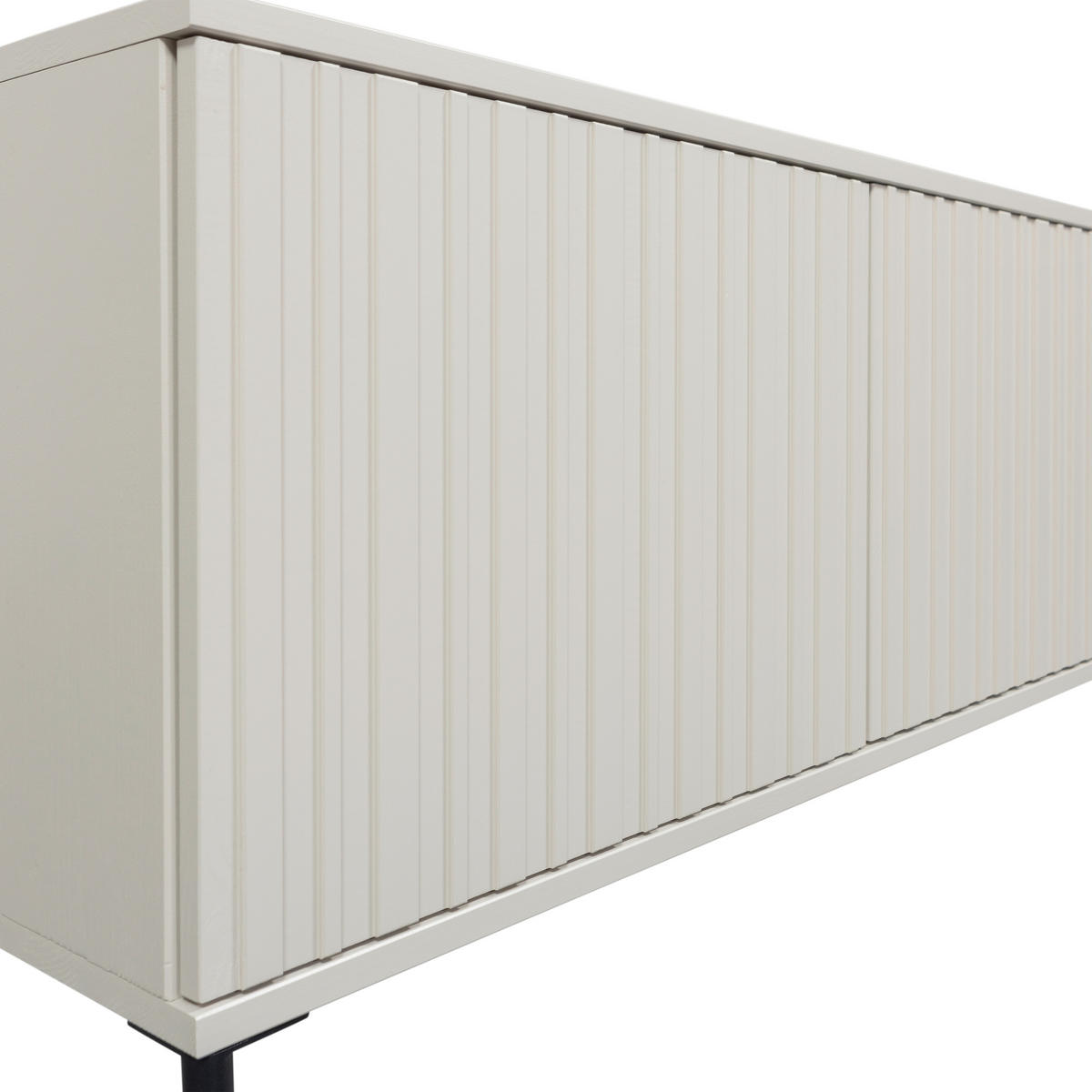 LOWBOARD Gravure 100/56/44 cm   - Schwarz/Grau, Design, Holz/Metall (100/56/44cm) - Livetastic