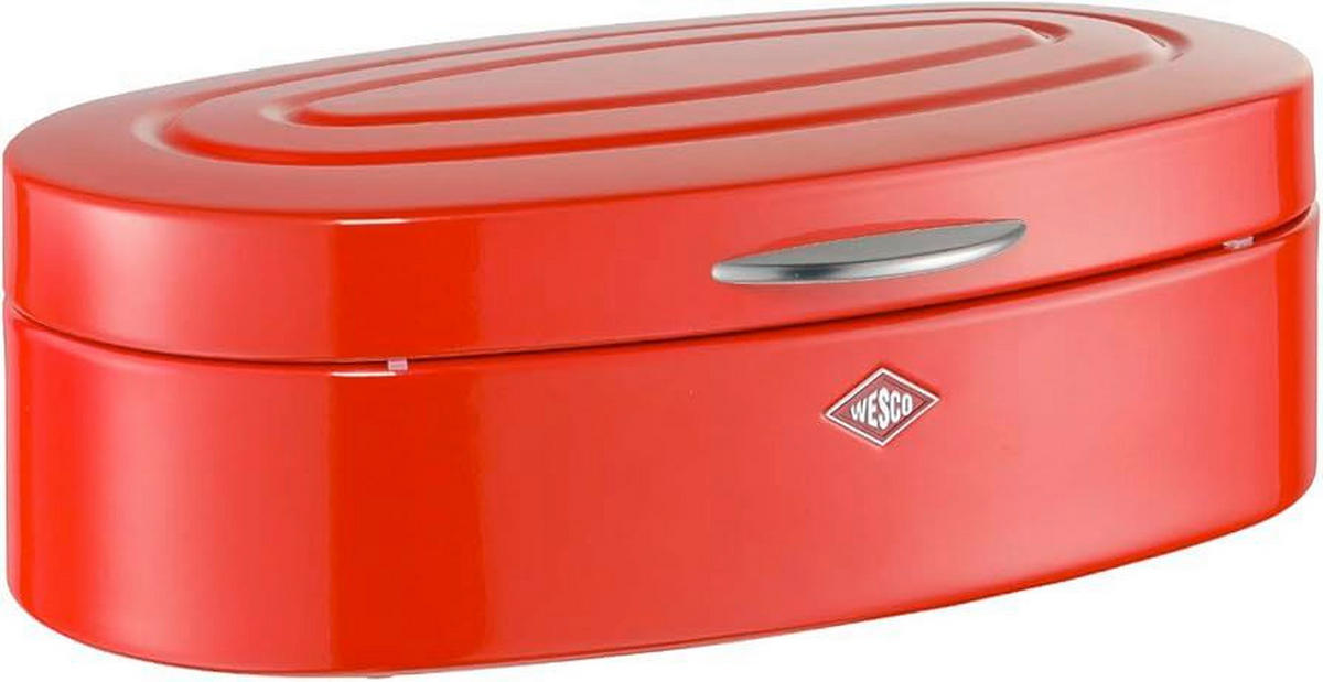 BROTKASTEN - Hellrot, KONVENTIONELL, Metall (26/41,5/14cm) - Wesco
