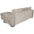 ECKSOFA Creme Webstoff  - Creme/Braun, KONVENTIONELL, Holz/Textil (170/235cm) - Carryhome