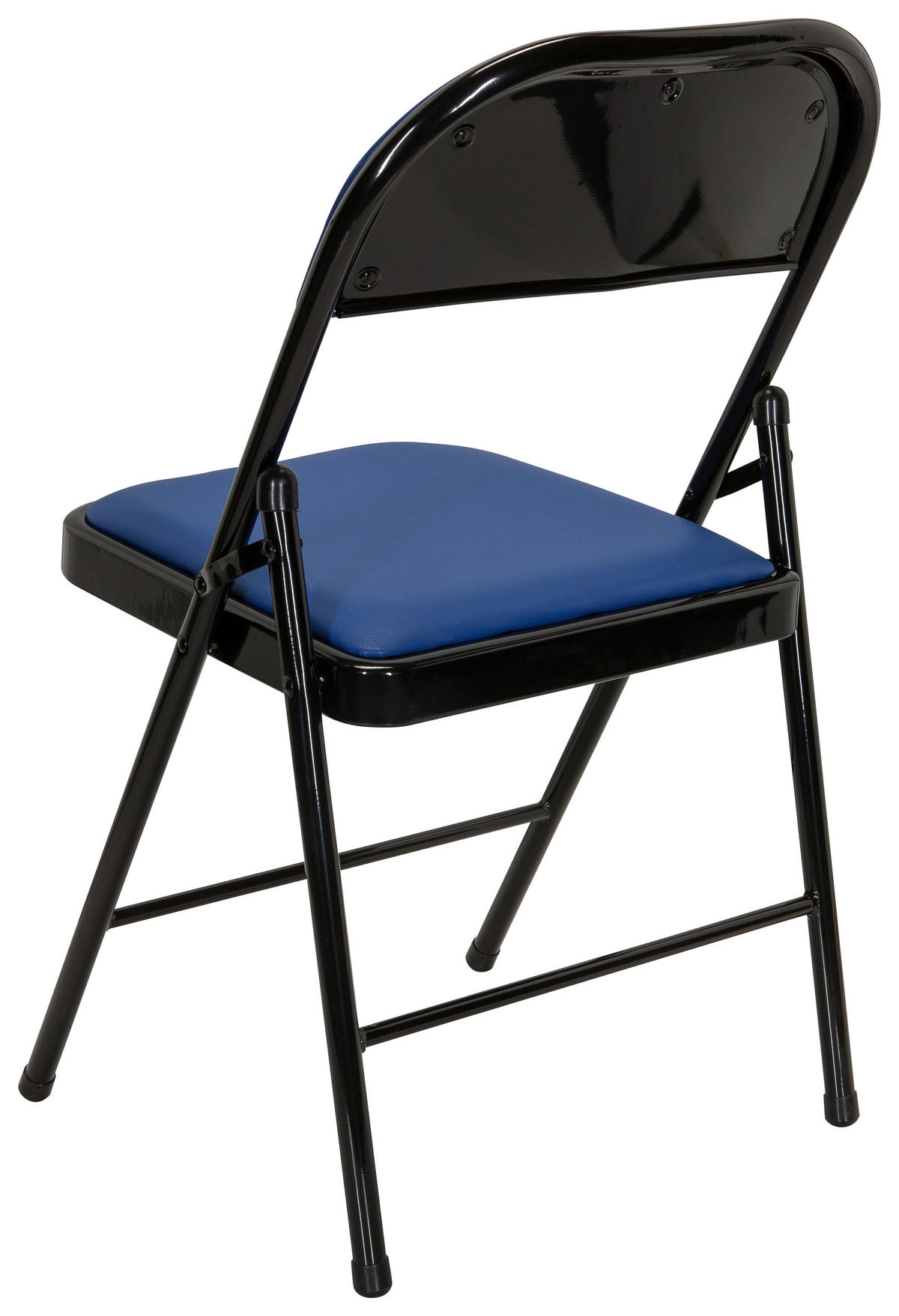 KLAPPSTUHL in Metall, Textil Blau, Schwarz  - Blau/Schwarz, Basics, Textil/Metall (44/80/49cm) - MID.YOU