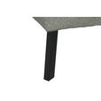 ECKSOFA in Struktur Hellgrau  280/205 cm  - Hellgrau/Schwarz, Design, Textil/Metall (280/205cm) - Xora