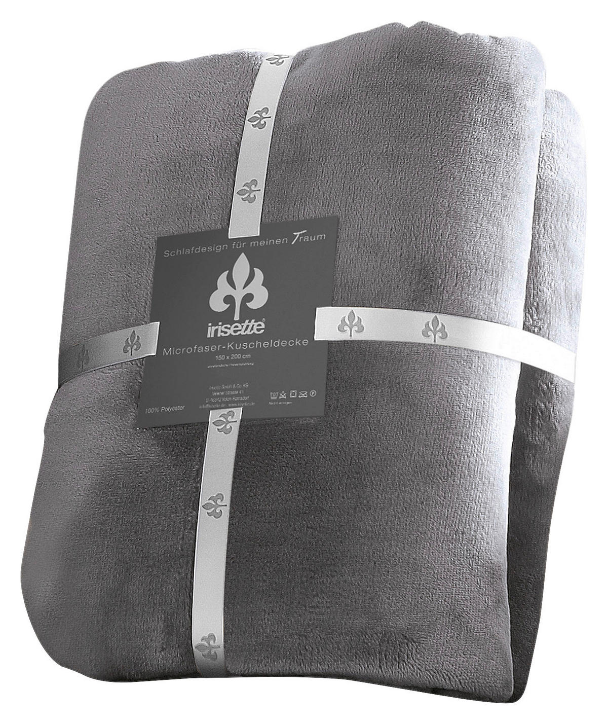 KUSCHELDECKE 150/200 cm  - Grau, KONVENTIONELL, Textil (150/200cm) - Irisette