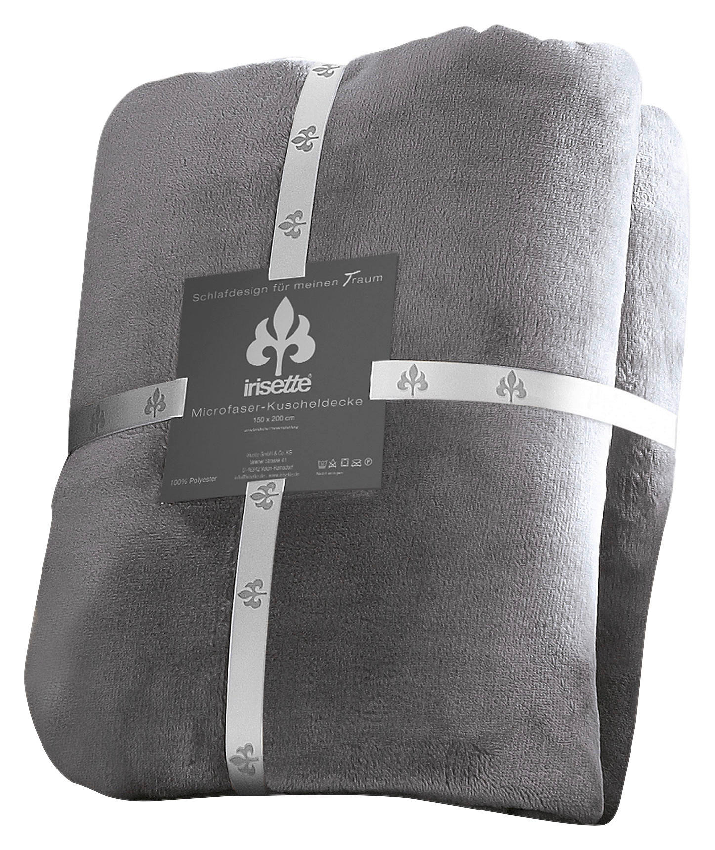 Irisette Kuscheldecke Grau 150x200 cm