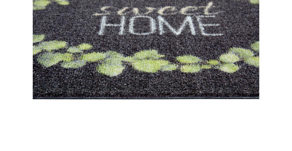 FUßMATTE 50/70 cm - Schwarz/Grün, Design, Textil (50/70cm) - Esposa