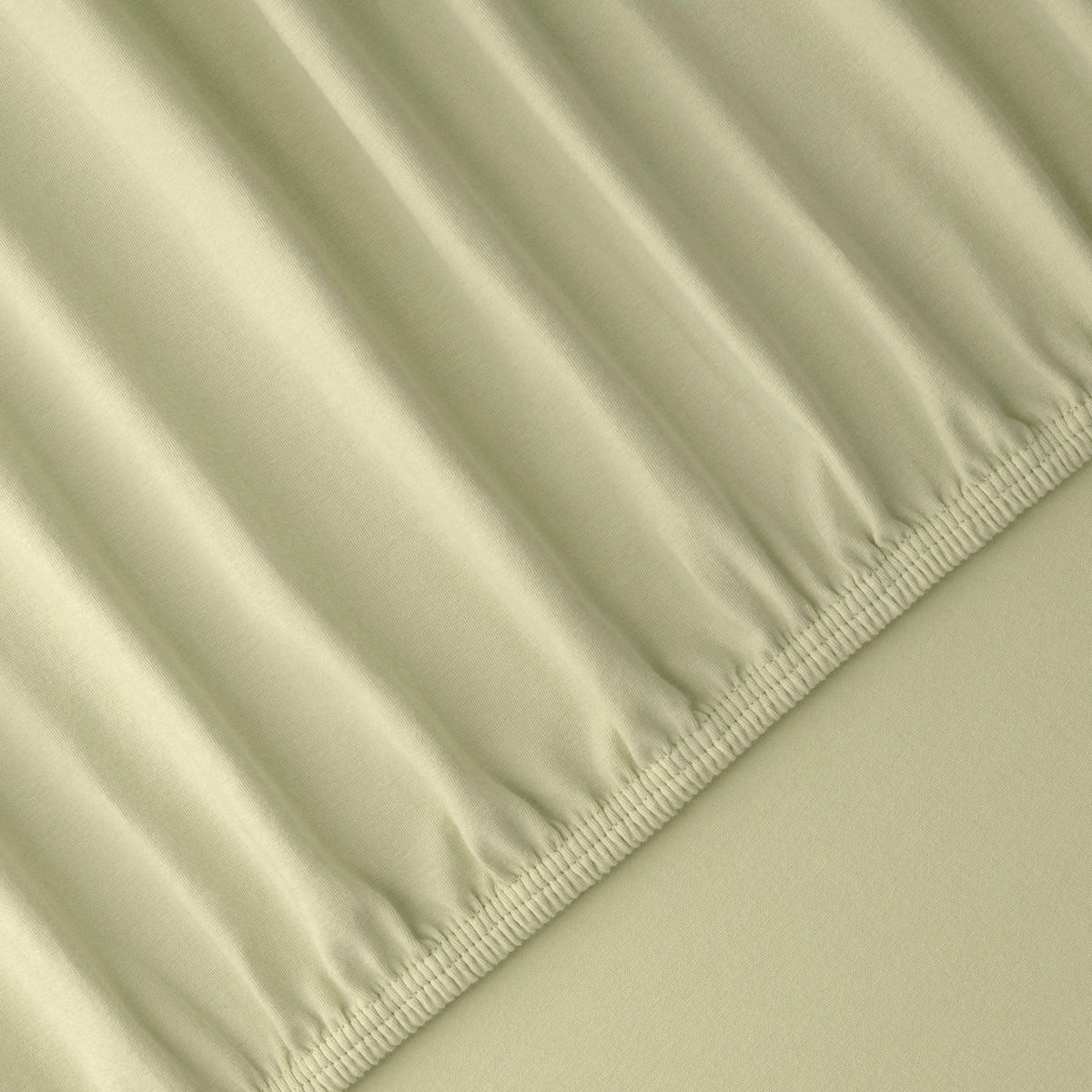 SPANNLEINTUCH 180-200/200-220 cm Jersey  - Salbeigrün, Basics, Textil (180-200/200-220cm) - Florella