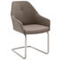 SCHWINGSTUHL in Metall, Textil Taupe, Edelstahlfarben - Taupe/Edelstahlfarben, Design, Textil/Metall (55/88/62cm) - Novel SCHWINGSTUHL in Metall, Textil Taupe, Edelstahlfarben - Taupe/Edelstahlfarben, Design, Textil/Metall (55/88/62cm) - Novel
