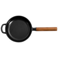 POÊLE À FRIRE 26 cm  - noir, Design, métal/bois (26cm) - Nouvel