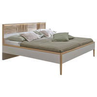 BETT 180/200 cm  in Taupe, Wildeiche  - Taupe/Wildeiche, Design, Holz/Holzwerkstoff (180/200cm) - Voglauer