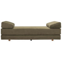 SCHLAFSOFA  in Flachgewebe Grün  - Eichefarben/Grün, Design, Holz/Textil (200/82/80cm) - Niels Andersson