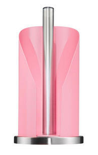 KÜCHENROLLENHALTER - Edelstahlfarben/Pink, KONVENTIONELL, Metall (15,5/30cm) - Wesco