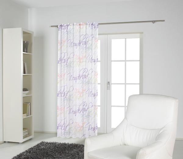 FERTIGVORHANG transparent 140/255 cm   - Multicolor, Basics, Textil (140/255cm) - Esposa