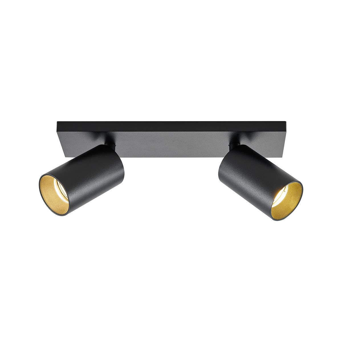 DECKENSTRAHLER - Schwarz, Design, Metall (30/9/12,5cm)
