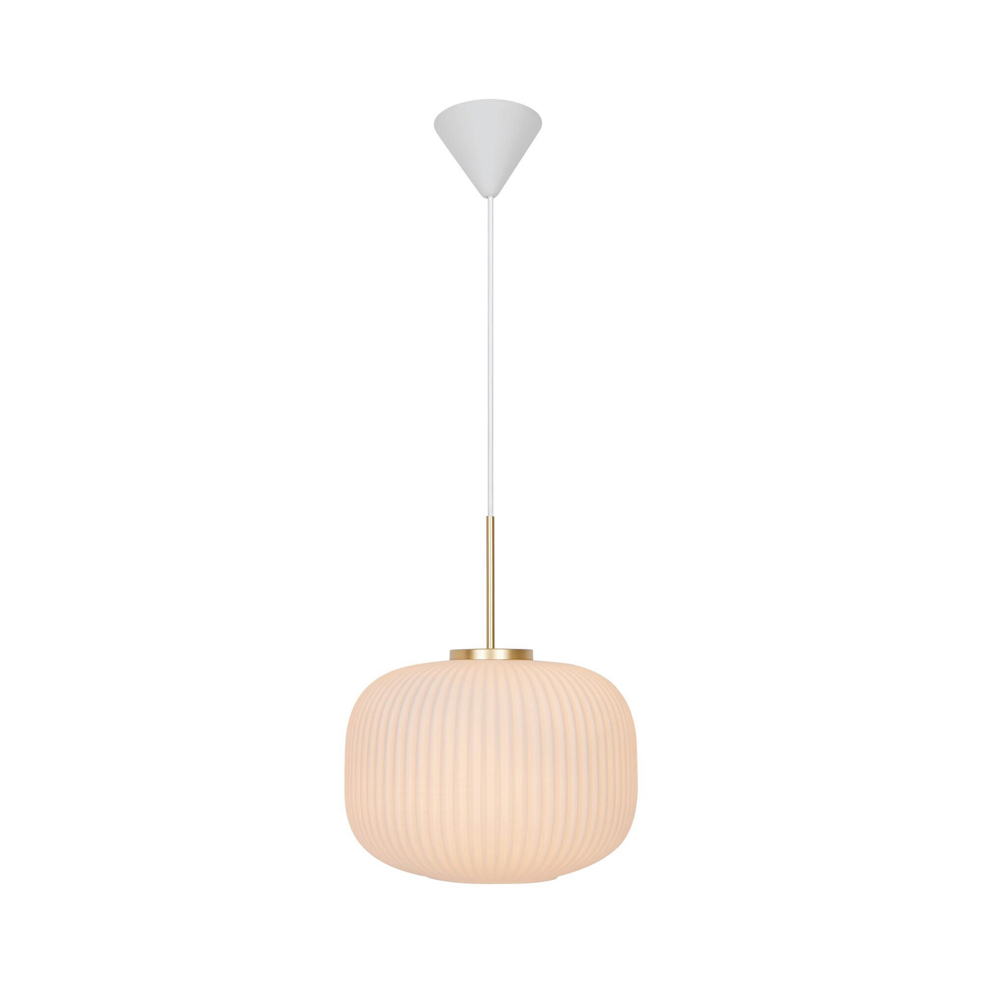 HÄNGELEUCHTE 30/38 cm   - Weiß, LIFESTYLE, Glas (30/38cm) - Nordlux