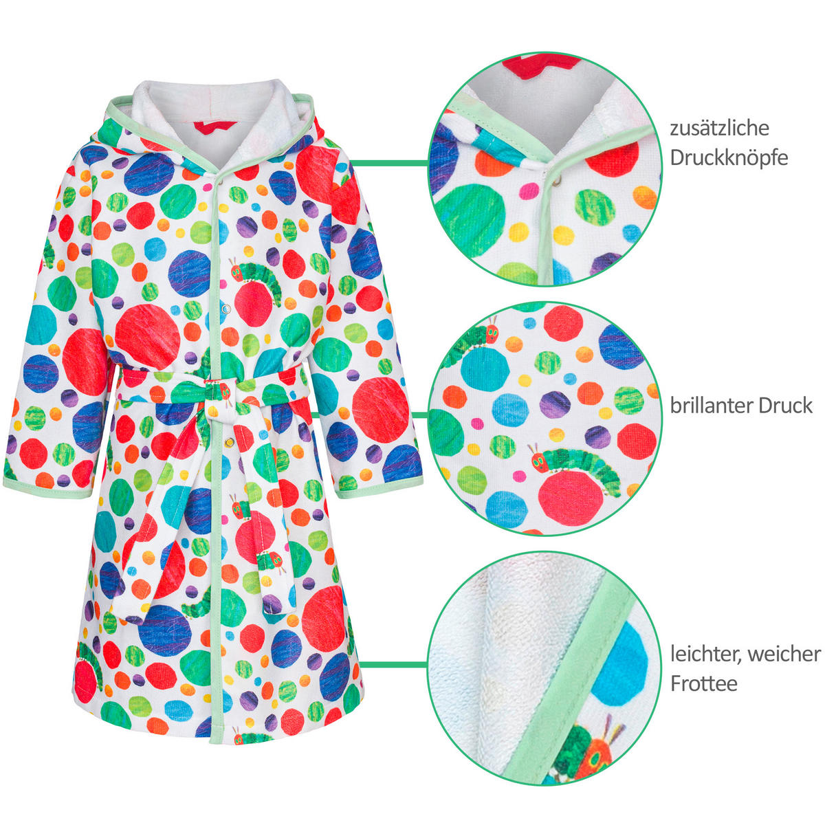 KINDERBADEMANTEL 128  - Multicolor, Basics, Textil (128null)