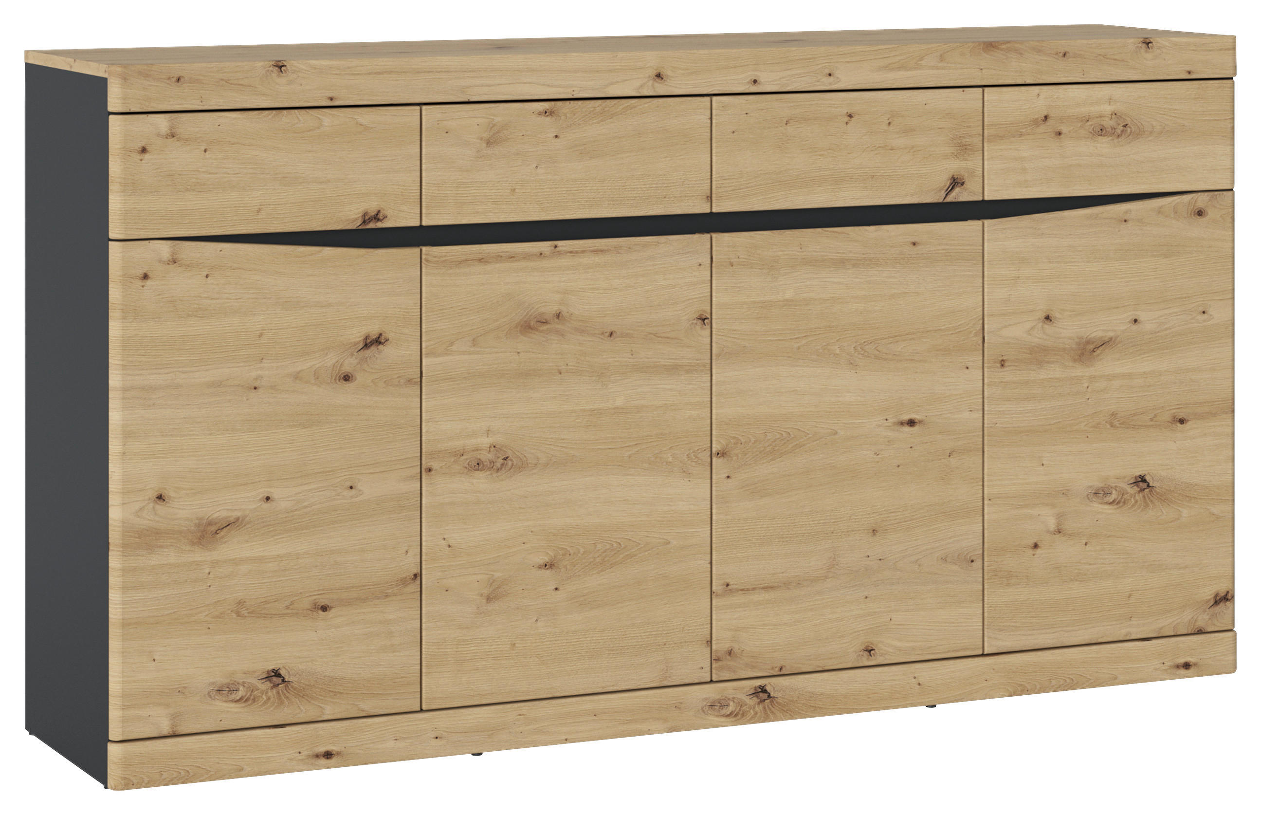 Kommode Turino Eiche Artisan Dekor/Anthrazit B: 168 cm