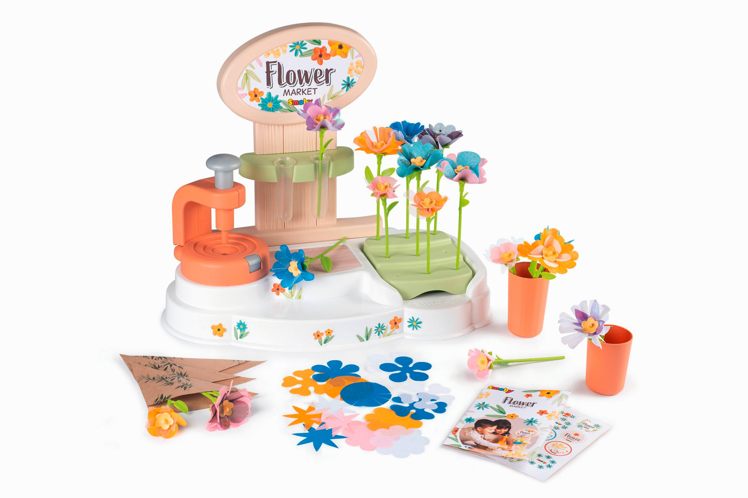 BASTELSET BLUMEN Kreativset Flower Market  - Multicolor, Basics, Papier/Kunststoff (30/15/44,30cm) - Simba