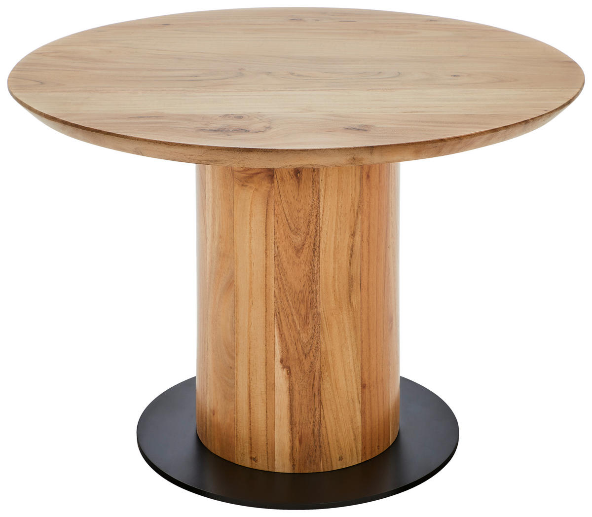 COUCHTISCH in Holz, Metall  - Schwarz/Akaziefarben, Design, Holz/Metall (60/40/60cm) - Livetastic