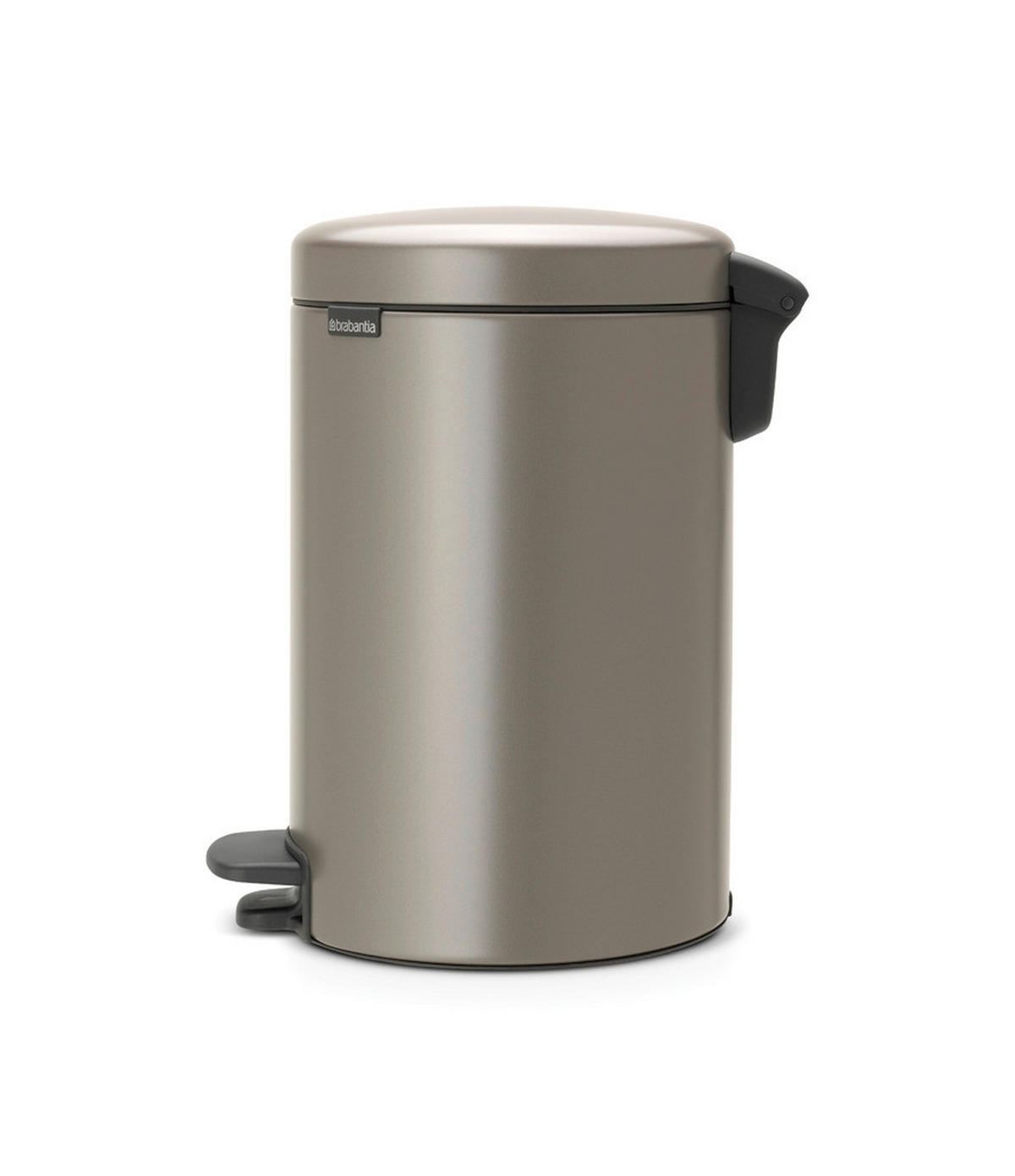 KOŠ ZA OTPAD  12 l   - boje platine, Basics, metal/plastika (25.1/41.1/33.8cm) - Brabantia