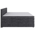 BOXSPRINGBETT 200/200 cm  in Grau  - Schwarz/Grau, KONVENTIONELL, Kunststoff/Textil (200/200cm) - Carryhome